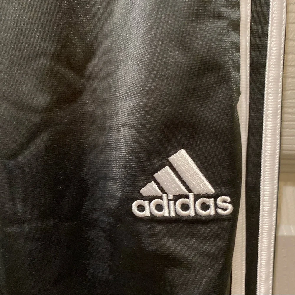 Adidas Sweatpants Boys SZ XL Black/White - Picture 2 of 4